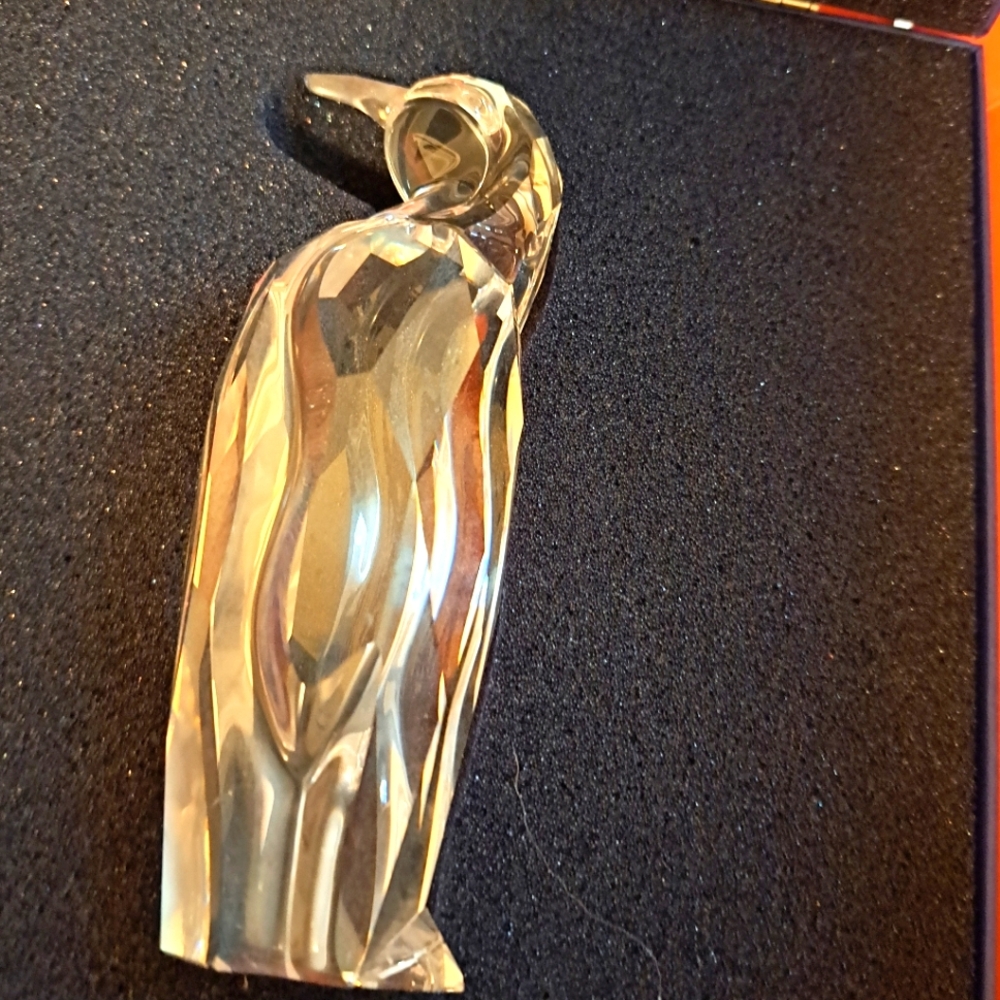 Excellent Rare Swarovski large father penguin with original  boxes